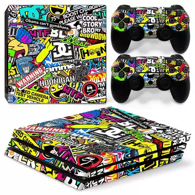 PS4 PRO host sticker old PS4 sticker PS4 slim pain machine film handle sticker graffiti
