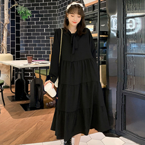 Online Red Pregnant Woman With Dress Spring Dress 2022 New Woman Fat mm200 Catty With Slim Loose Pregnant Woman Nepotism