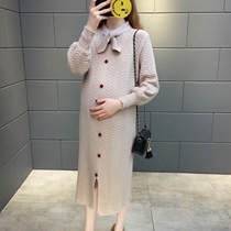 Pregnant women autumn clothing 2020 fashion new new knitwear long thread clothes loose pregnant women sweater autumn winter knitted skirt