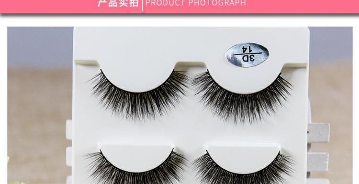 Hướng dẫn sử dụng tuyệt vời Lông mi giả 3D Phần dài dày tự nhiên Nhiều lớp lông tơ mềm mịn trên lông mi 14 mi giả red cherry