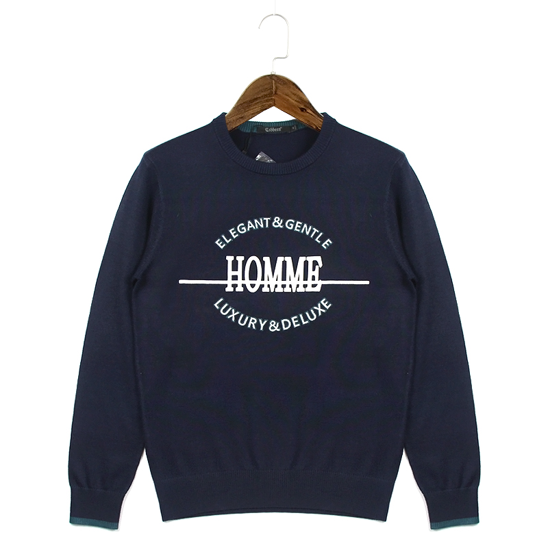 Xử lý Carbine Men 2018 Winter Spring Letters Slim Slim Dài tay đan áo len cao cổ 3174107071 áo nam đẹp