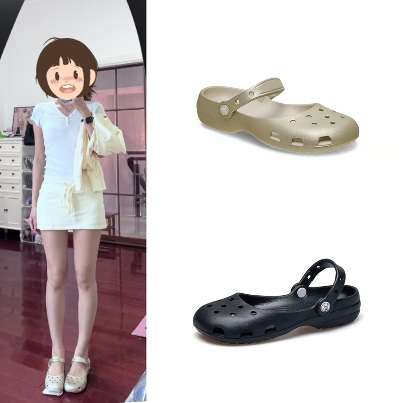 Golden Ballet Clogs ~ Trendy Influencer-Style Closed-Toe Slippers for Outdoor Wear, Fashionable High-End Sandals for Women Golden Ballet Clogs ~ Trendy Influencer-Style Closed-Toe Slippers for Outdoor Wear, Fashionable High-End Sandals for Women