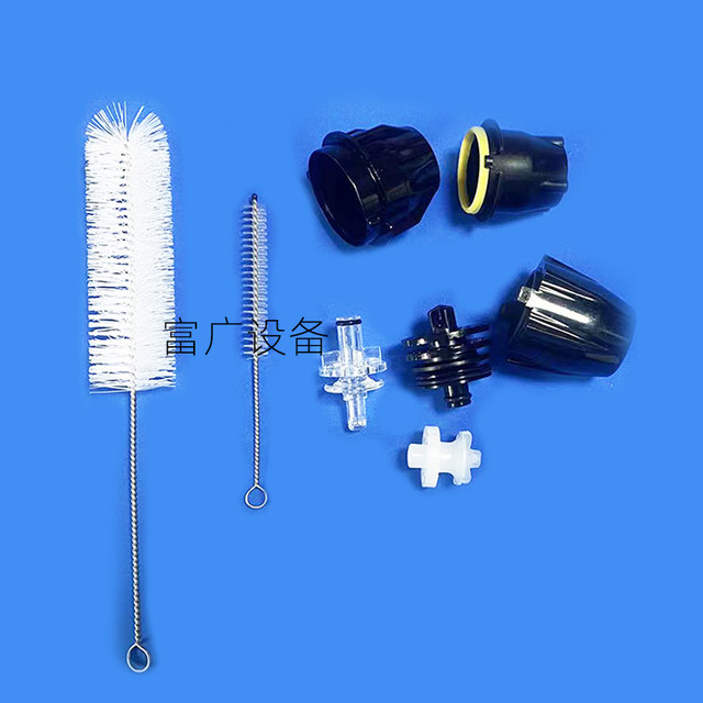 Coke machine universal accessories valve nozzle cleaning brush spout cleaning brush 304 stainless steel nylon cleaning brush