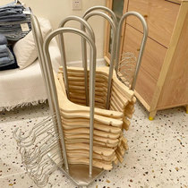 Clothing store hanger storage and finishing rack artifact Removable gold stainless steel display shelf Shelf for clothes racks