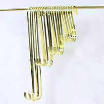 Clothing store display rack props Clothing hook Childrens clothing store wall hanging hook Silver brushed S hook Jeans hook