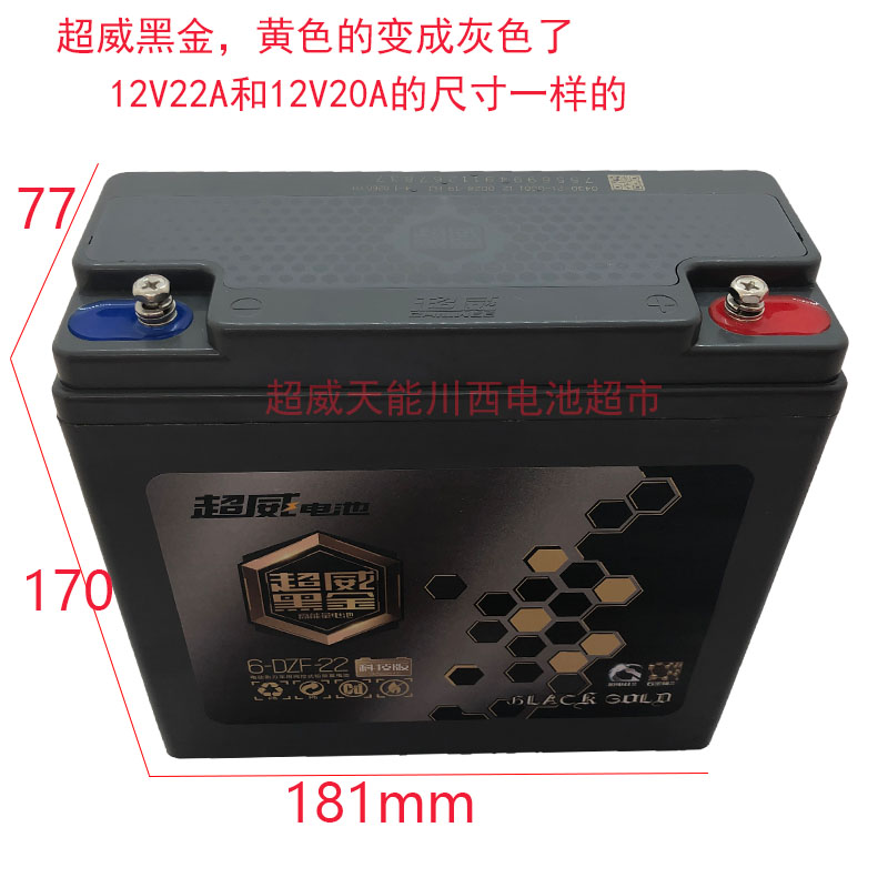 Chaowei Black Gold Battery 12V48V60V72V22Aah Electric Vehicle Battery Original Lead Acid New Battery