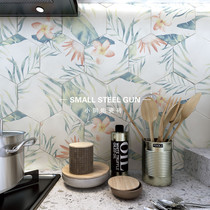 Nordic all-ceramic candy glaze hexagonal tiles into the home entrance bathroom background balcony wall tiles wear-resistant non-slip floor tiles