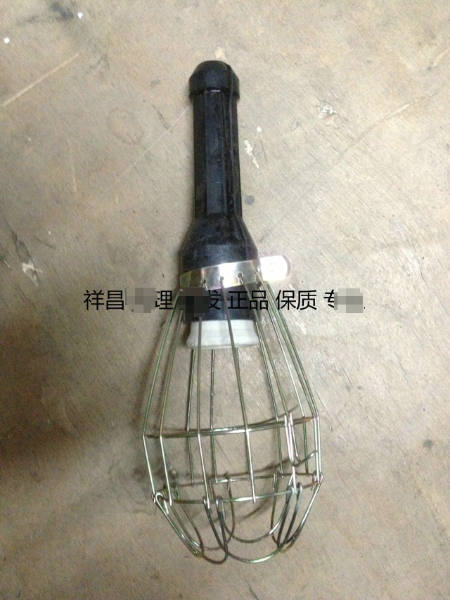 E27 Luoluokou portable lamp head work lamp hood site mobile mesh lamp hood anti-collision and explosion-proof anti-fall lamp
