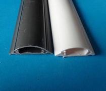 PVC plastic rubber floor Curved anti-stepping trough Network trough with adhesive 10*25 35 48 70 90MM
