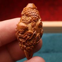 Big seed 2 0 olive core Kowloon single olive core single dragon single pendant mens and womens cultural toy engraving mobile phone chain