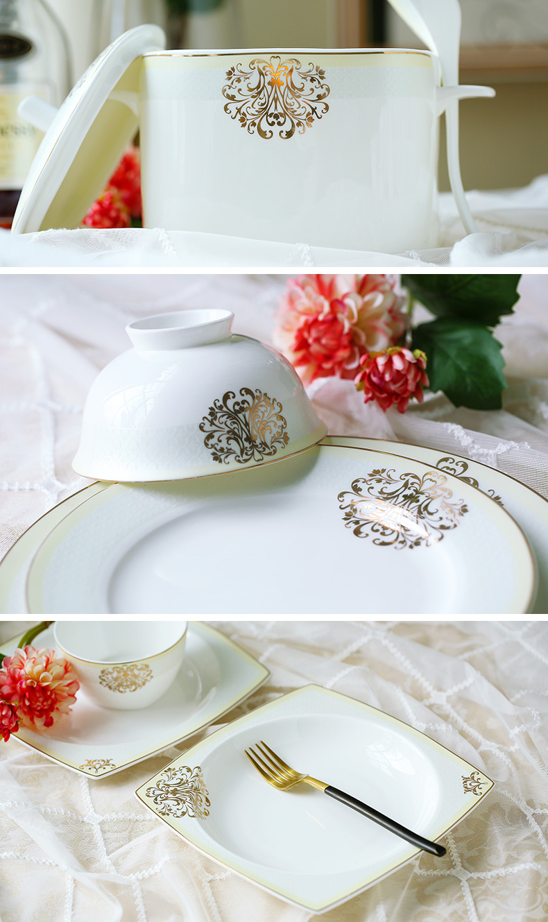 Garland ipads bowls of household food plates teaspoons of European - style originality tableware ceramics ceramic bowl chopsticks sets a single rainbow such use