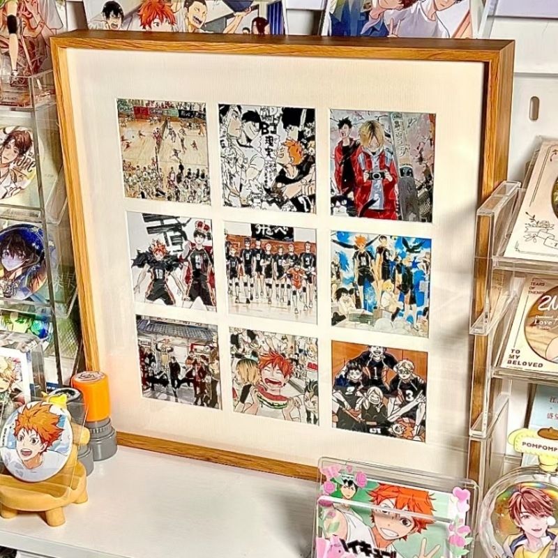 Coaster Storage Photo Frame Volleyball Anime Merchandise Display Stand Gumi Gouzi Nine-Grid Can Be Hung or Placed Protective Cover Coaster Storage Photo Frame Volleyball Anime Merchandise Display Stand Gumi Gouzi Nine-Grid Can Be Hung or Placed Protective Cover