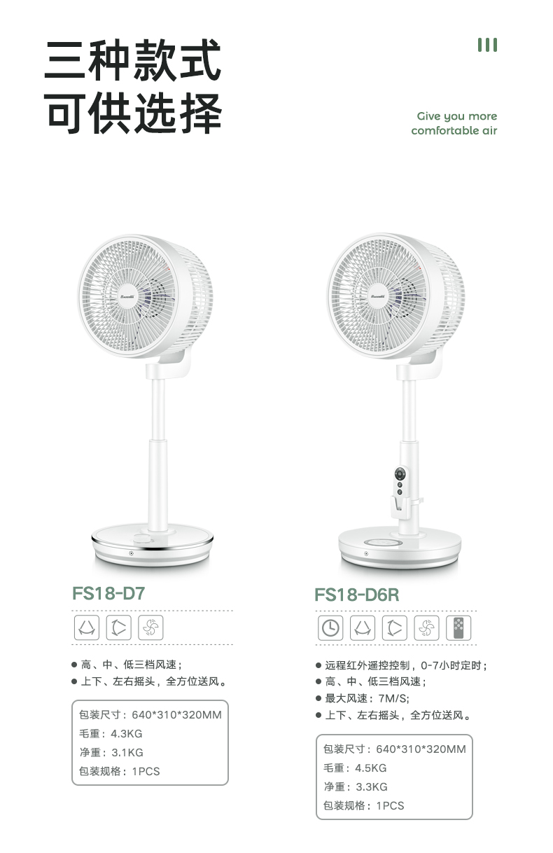 宝尔玛 台地静音空气循环扇 久吹不头疼 图9