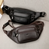 Кожаная универсальная поясная сумка, вместительная и большая нагрудная сумка, сумка через плечо, спортивный рюкзак, небольшая сумка, воловья кожа, из натуральной кожи