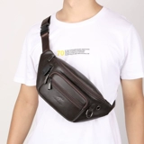 Кожаная универсальная поясная сумка, вместительная и большая нагрудная сумка, сумка через плечо, спортивный рюкзак, небольшая сумка, воловья кожа, из натуральной кожи