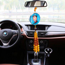 Mao Zedong Like a Car pendant Chair Two-sided Youth Senile Head crystal on-board Middle-Control Rearview Mirror Adornment