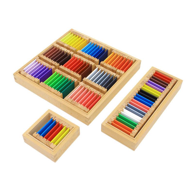 Monte teaches wooden color palette children 3 - 6 years old children early teaching puzzle learning toy color cognition
