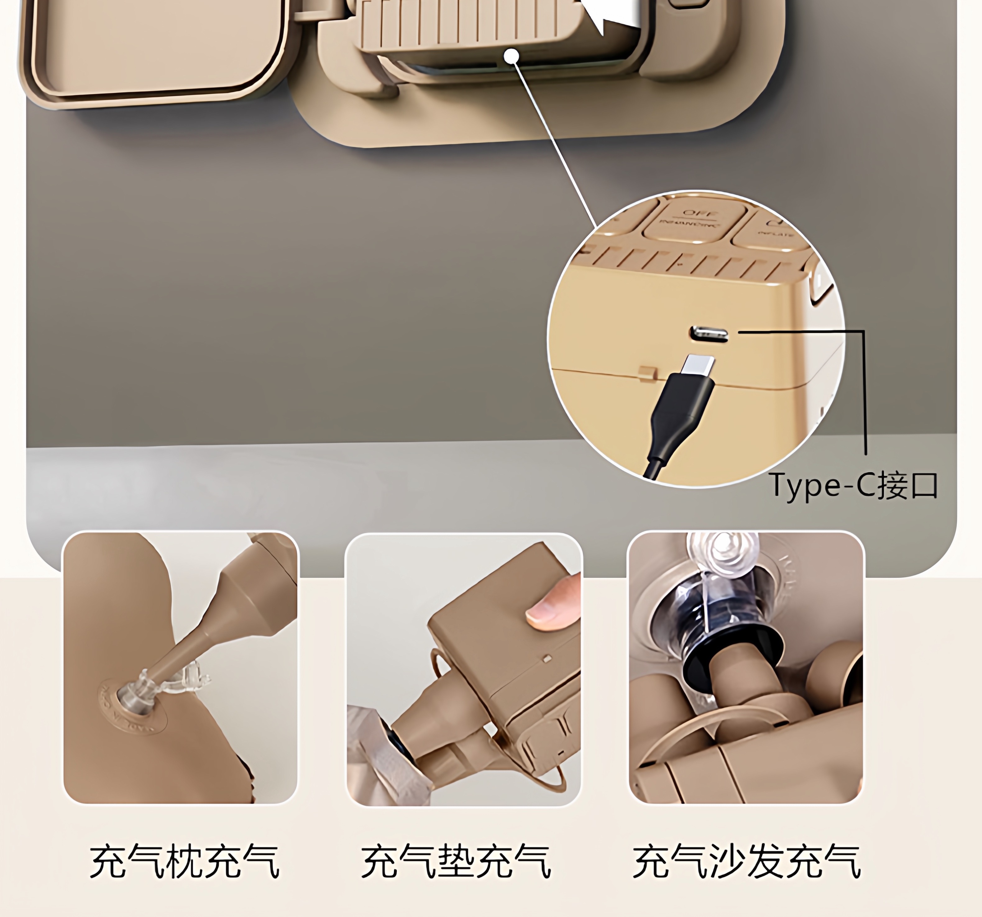 Car-mounted automatic inflatable bed, rear seat sleeping pad, sleeping aid for young children, car travel bed for long journeys