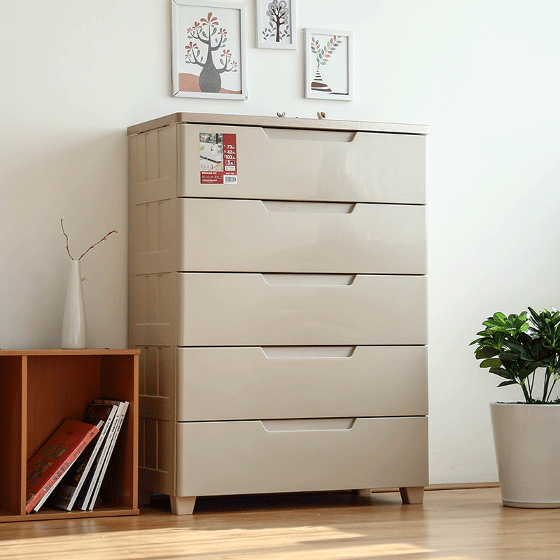 Alice multi-level drawer storage cabinet storage cabinet home thick plastic storage five bucket wardrobe Alice