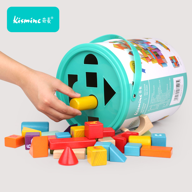Children's Building Blocks Educational Assembly Toys for Infants and Toddlers, Large Wooden Blocks in a Bucket, Suitable for 1 to 3-Year-Old Girls and Boys Children's Building Blocks Educational Assembly Toys for Infants and Toddlers, Large Wooden Blocks in a Bucket, Suitable for 1 to 3-Year-Old Girls and Boys