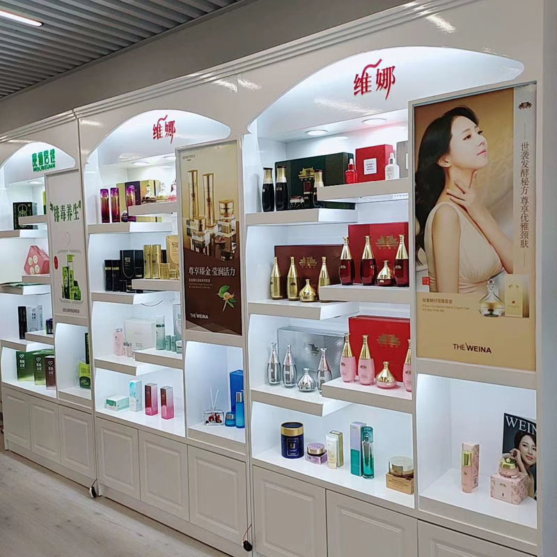 Eurostyle Baking Varnish Cosmetic Display Cabinet F Beauty Salon Products Cabinet Skin-care Products Fine Products Exhibition Cabinet Nail Polish Display Cabinet
