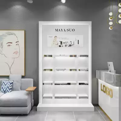New cosmetics display cabinet mask products cabinet shelf shakuo product cabinet beauty salon paint counter