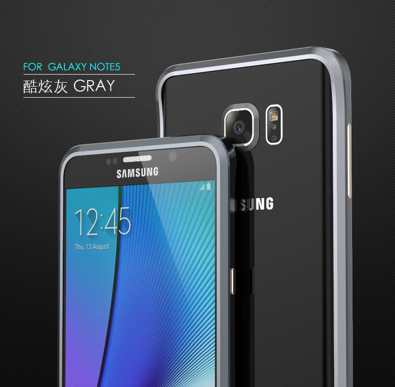 Luphie Blade Sword Slim Light Aluminum Bumper Metal Shell Case for Samsung Galaxy Note 5 N9200