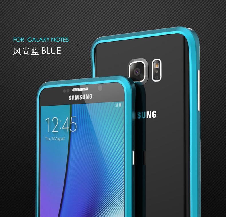 Luphie Blade Sword Slim Light Aluminum Bumper Metal Shell Case for Samsung Galaxy Note 5 N9200