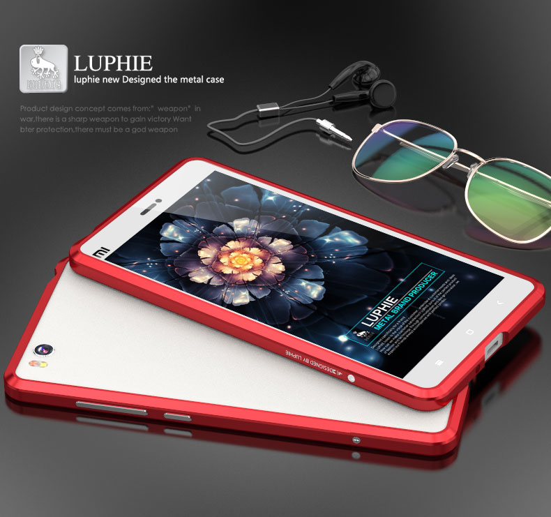 Luphie Blade Sword Slim Light Aluminum Bumper Metal Shell Case for Xiaomi Mi 4C & Xiaomi Mi 4i