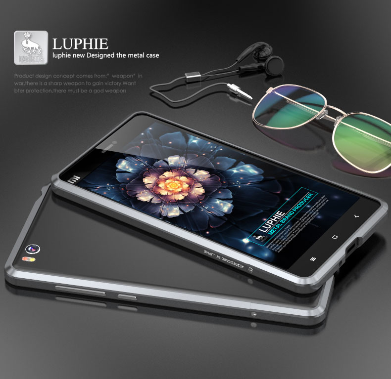Luphie Blade Sword Slim Light Aluminum Bumper Metal Shell Case for Xiaomi Mi 4C & Xiaomi Mi 4i
