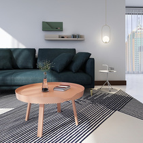 Coffee table Simple living room Nordic small apartment sofa edge few iron round table modern creative balcony small coffee table