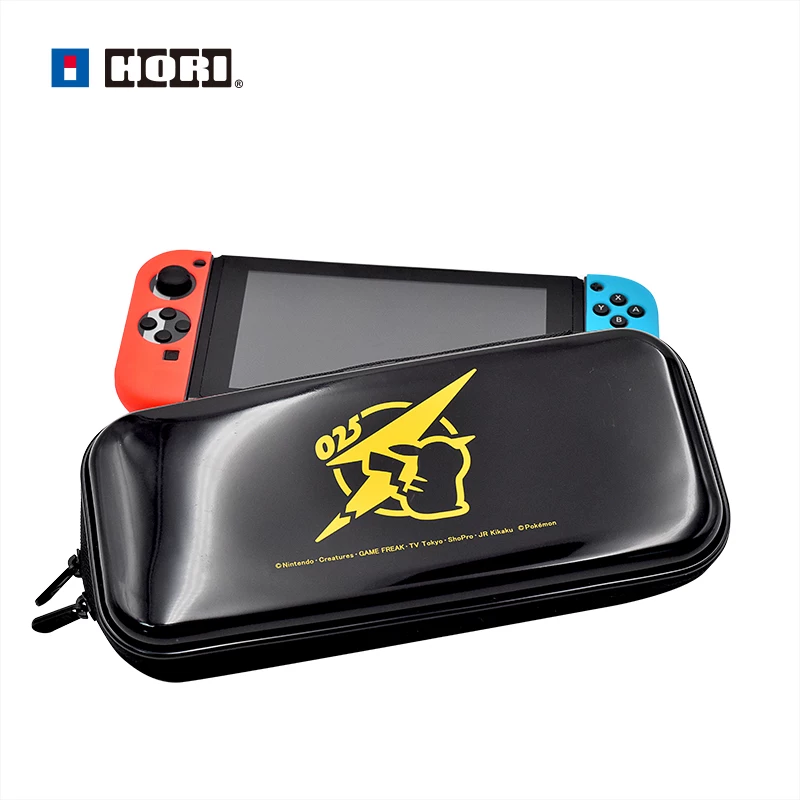 Официальная консоль Nintendo Switch от Hori с лицензией Pokémon, тема Пикачу, ABS-накладка для хранения и защита упаковка