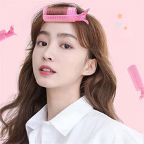 Korean air eight-character bangs curling clip with inner buckle self-adhesive curling barrel duckbill curling iron styling hair root fluffy clip