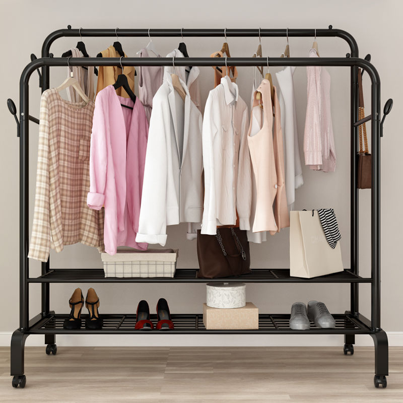 Floor-to-ceiling clothes hanger simple household indoor clothes hanger dormitory clothes hanger bedroom clothes hanger simple coat rack rack
