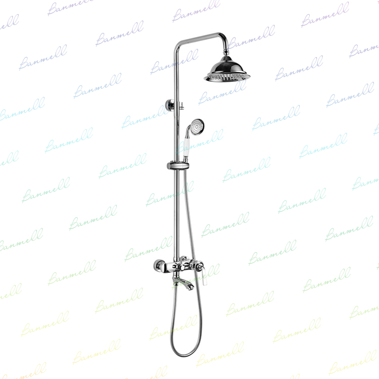 banmell light luxury hotel and homestay with European-style gold-plated retro-style shower shower set