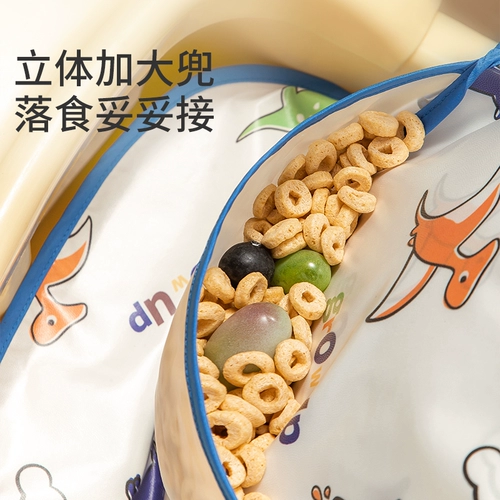 Детский фартук, водонепроницаемый демисезонный тонкий нагрудник для еды без рукавов, анти-грязь