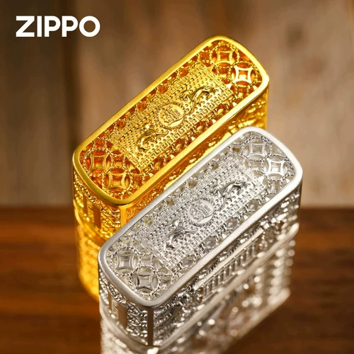 Ветрозащитная зажигалка на керосине для друга, тонкое плетение, на удачу