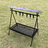 Outdoor Camping Triangular Storage Rack Ultra-Light Tactical Storage Table Folding Portable Camping Tableware Hanger