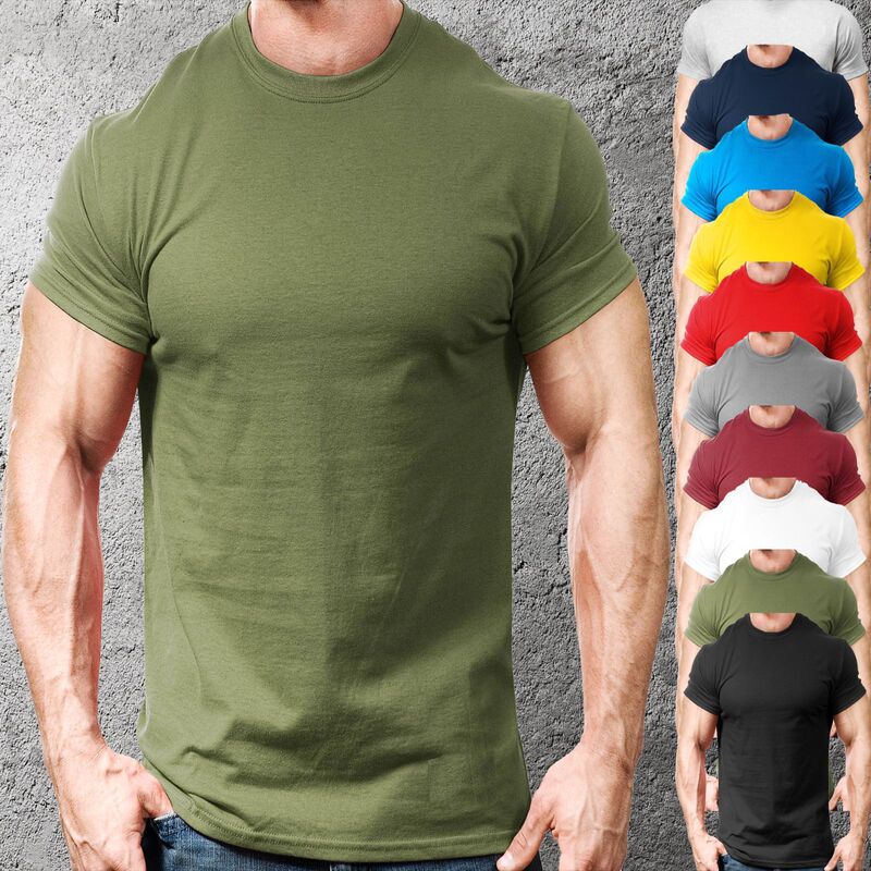Cross-Border Foreign Trade T-Shirt Amazon New Men's Short-Sleeved T-Shirt Outdoor Sports Loose Pattern Short-Sleeved Casual T-Shirt
