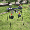 Outdoor Camping Triangular Storage Rack Ultra-Light Tactical Storage Table Folding Portable Camping Tableware Hanger