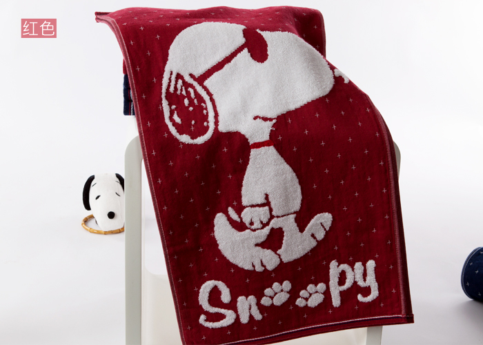 Kim, khăn khăn Snoopy bông vài thêu không xoắn khăn mô hình đôi gạc bông - Khăn tắm / áo choàng tắm khăn tắm lông cừu