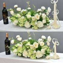 Spring and summer long table flowers table flowers flowers birthday banquet arrangements table flowers conference long table decorations fake flowers