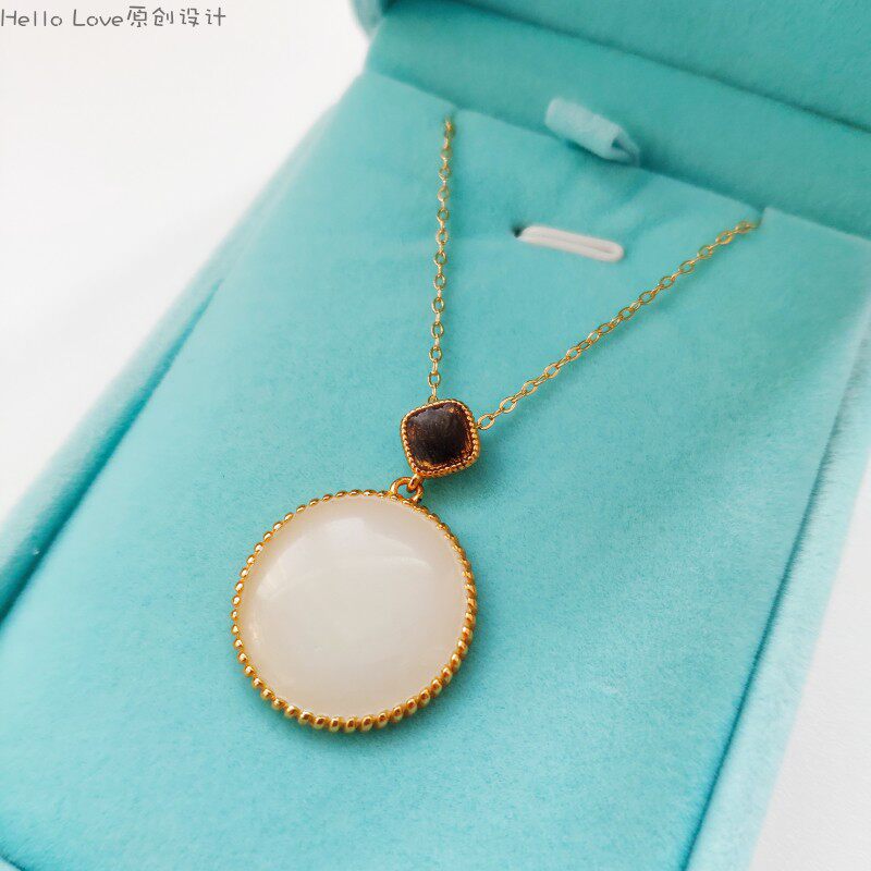 HelloLove originally designed custom pure silver breast fetal hair circular pendant baby memorial collection