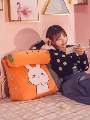 Triangle pillow bedside pillow cushion cushion back cushion bed single student dormitory bedroom removable and washable triangle pillow