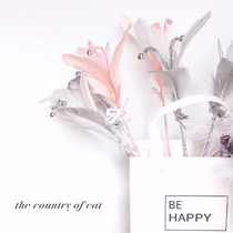 Flower pistil feather original original cat teasing stick teasing cat toy feather bell cat favorite fairy (full 30)