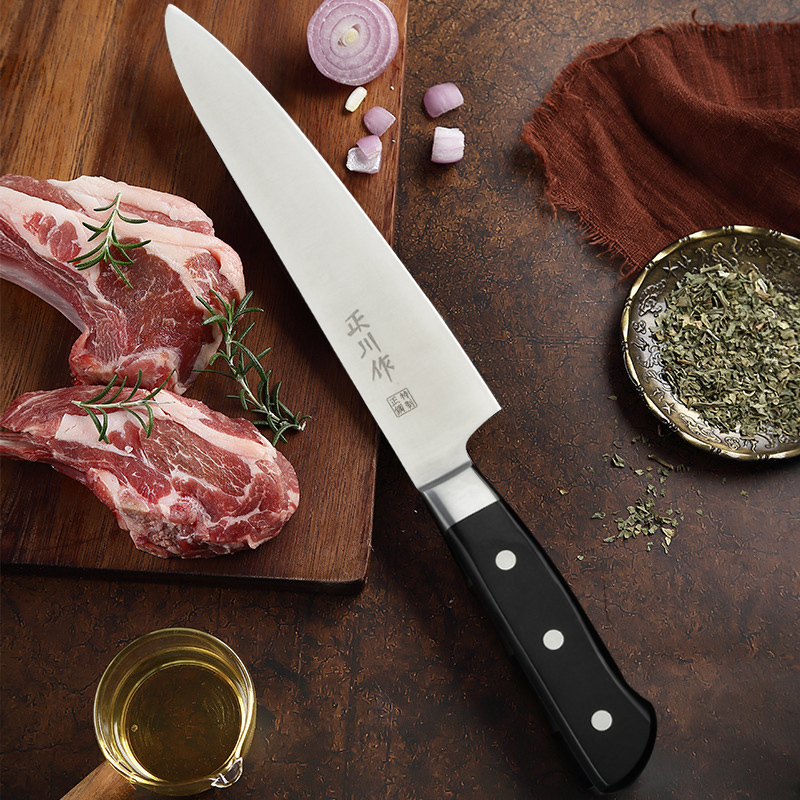 Zhengchuan Zuozuo Western-Style Chef's Knife Japanese-Style Beef Knife Kitchen Household Small Kitchen Knife Western-Style Chef's Knife Commercial Meat Cleaver