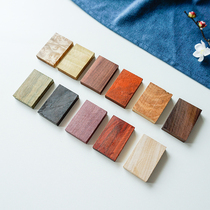 Purple light sandalwood brand Wood DIY Wood safe brand nothing DIY gold silk Nan brand ancient style Han clothing accessories