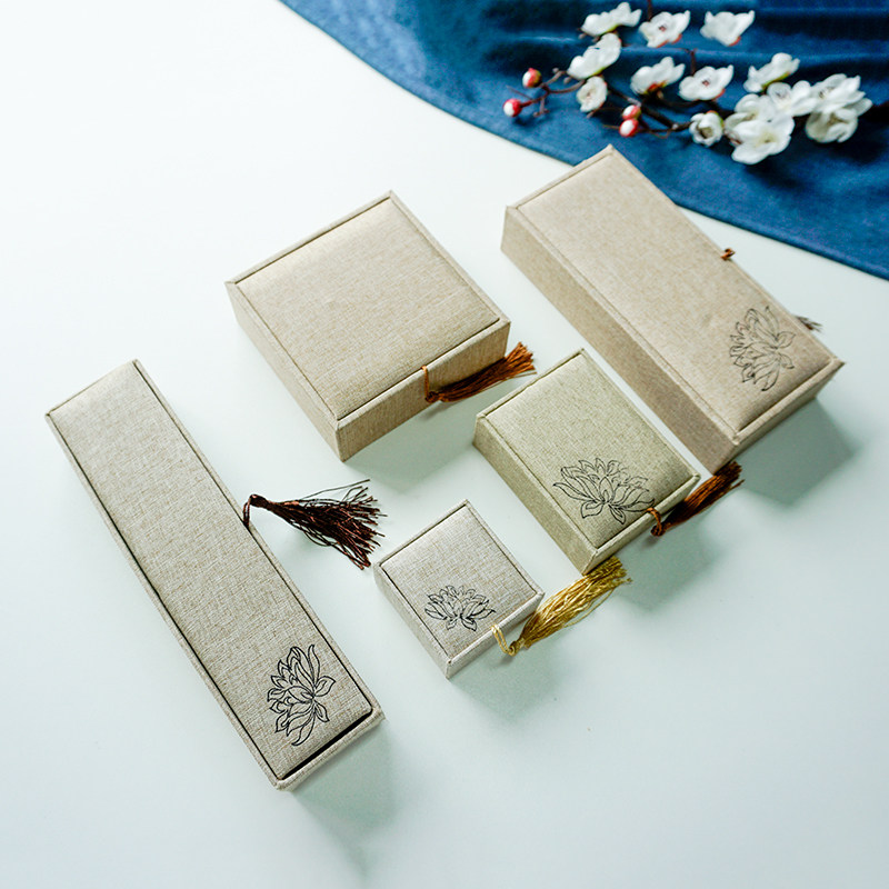 Streaming Sumb Ring Box Bookmarking Box Necklace Box Retro Ancient Wind Ring Box Gift Jewellery Jewels Jewellery