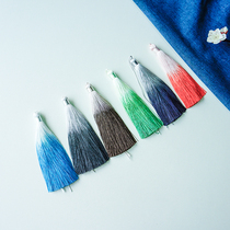 Gradual tassel spike pendant accessories handmade DIY jewelry accessories antique headdress accessories fan pendant Hanfu tassel