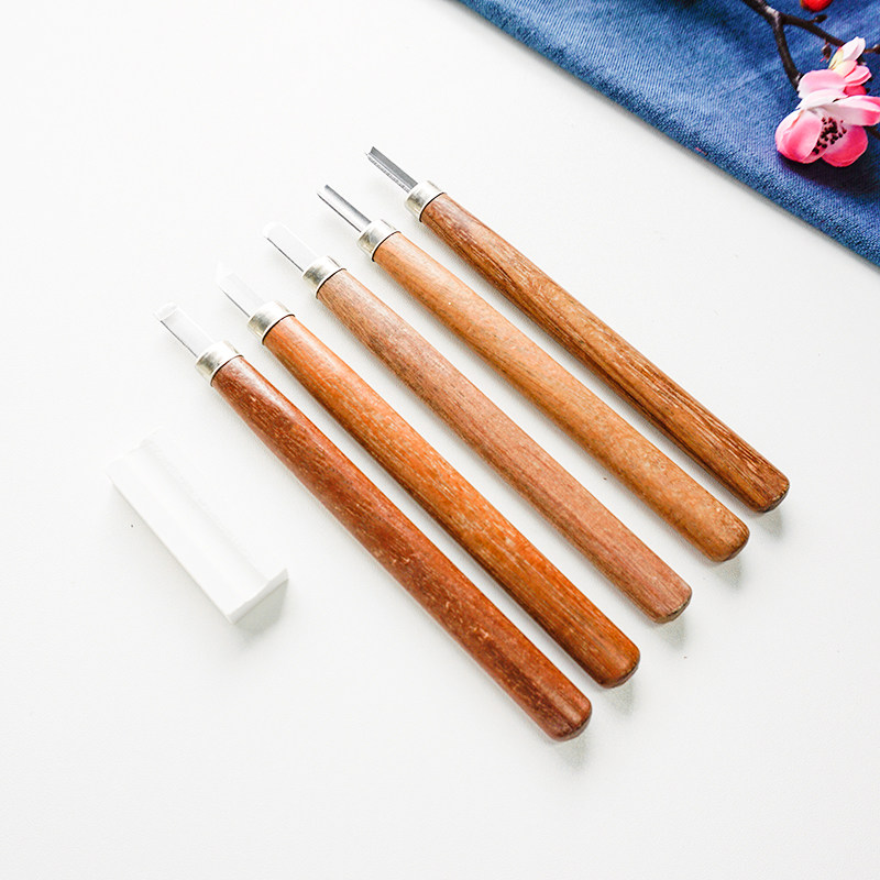 Sword Card Engraving Knife Engraving Tool Red Wood Carving Knife Rubber Stamp Engraving Knife Suit Wood Carving Woodworking Tool